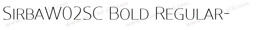 SirbaW02SC Bold Regular字体转换